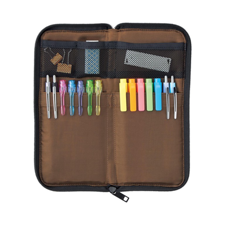 Lihit Lab - Pen Case [Flat-type] - Orange (A-7652-4) – Wonder Pens